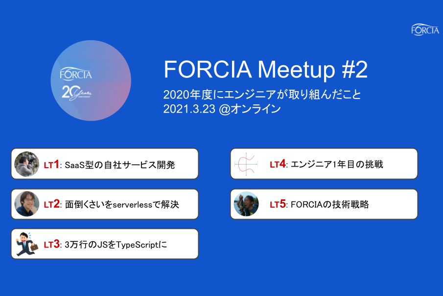 FORCIA Meetup 2 開催しました